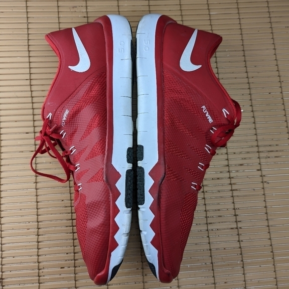 Nike Free 5.0 TR Athletic Running FLYWIRE Size 18 Shoe Men  723987-610 Red - Picture 9 of 11